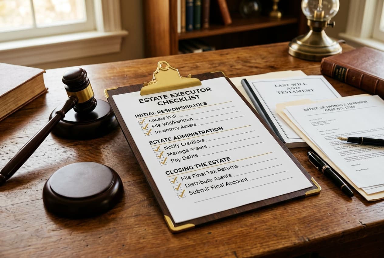 The Executor's Checklist: A Step-by-Step Guide to Settling an Estate