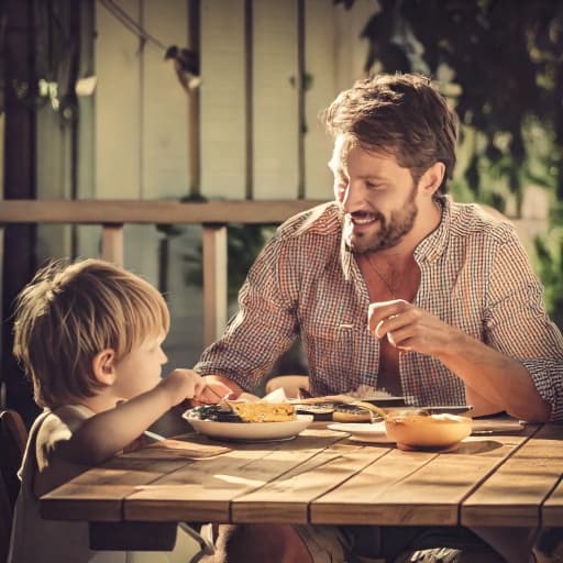 Family sharing a meal together - protecting their future through estate planning